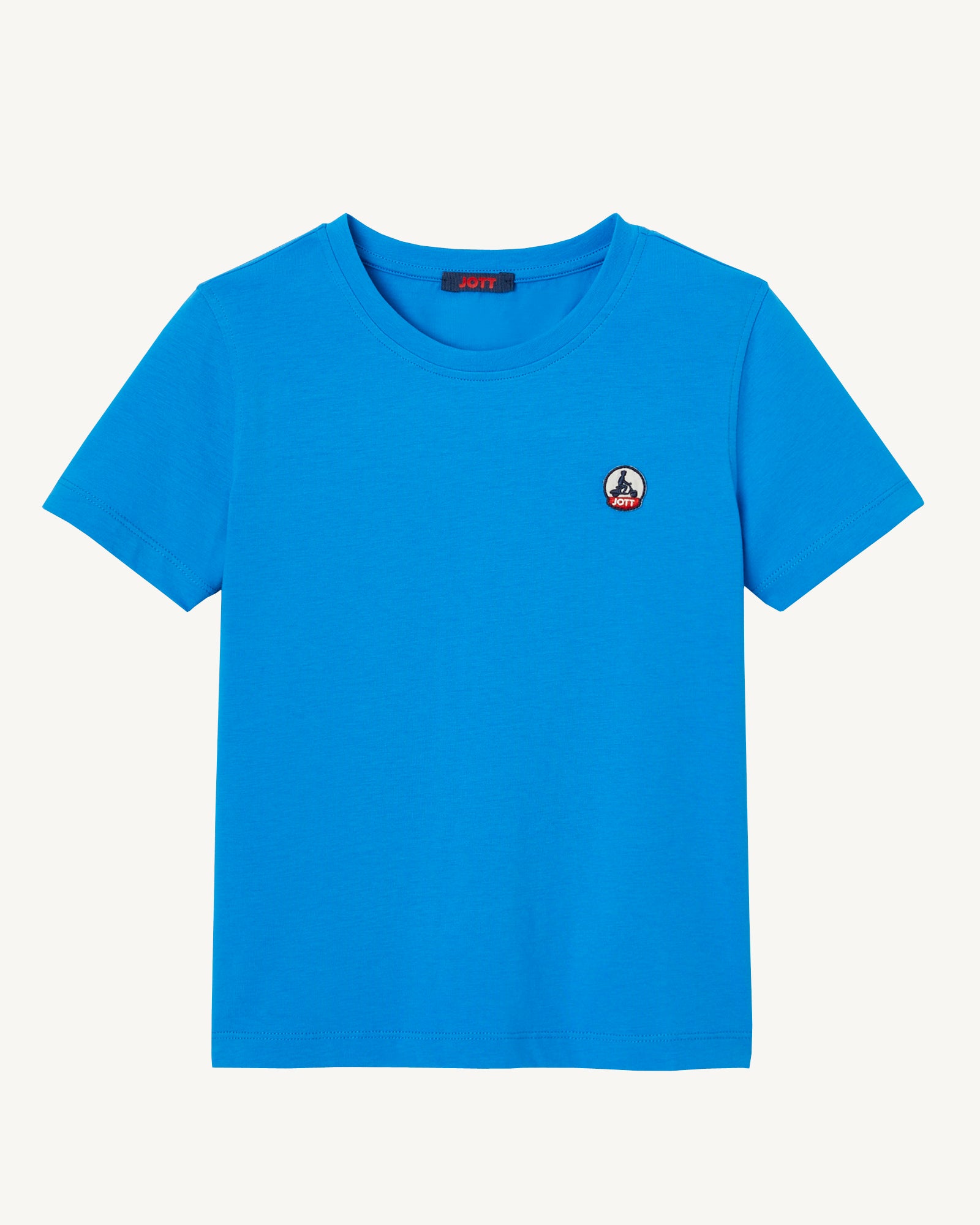 T-shirt enfant en coton biologique col rond Azur Rio