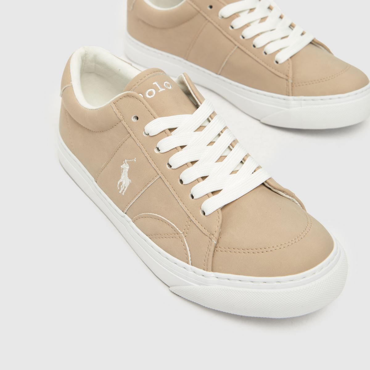 Polo Ralph Lauren naturliga Ryley-sneakers för pojkar och ungdomar