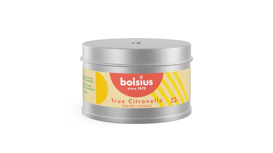 bolsius True Citronella in Dose gelb