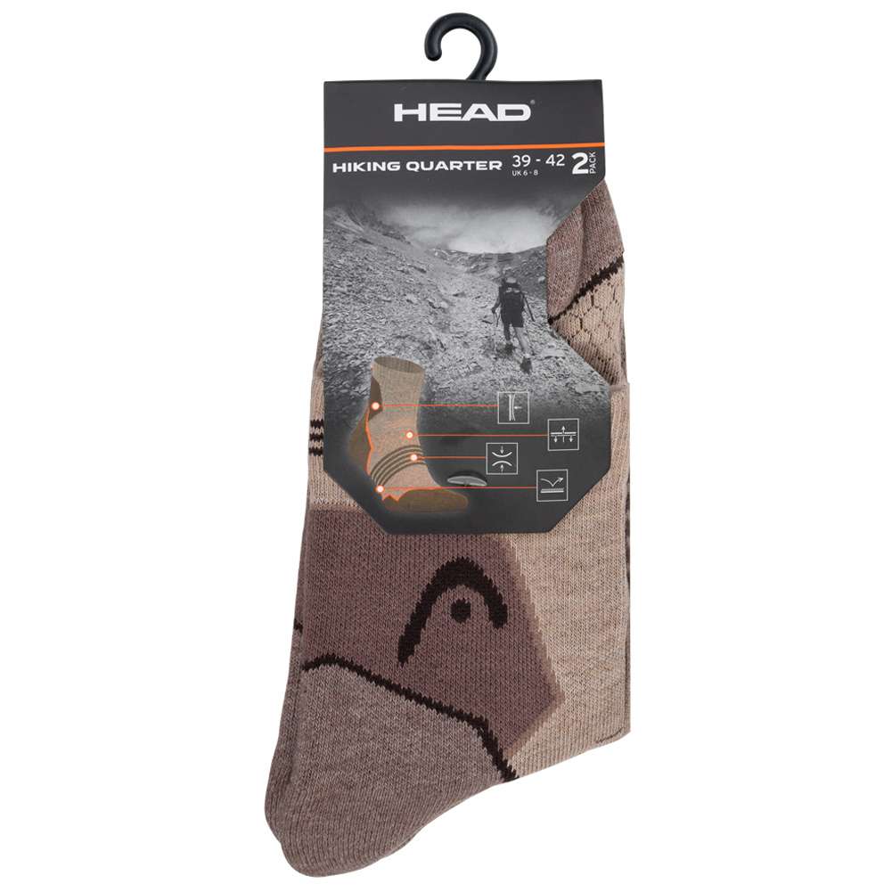 HEAD Hiking Unisex Outdoor Quarter Socken 2 Paar 781002001-857
