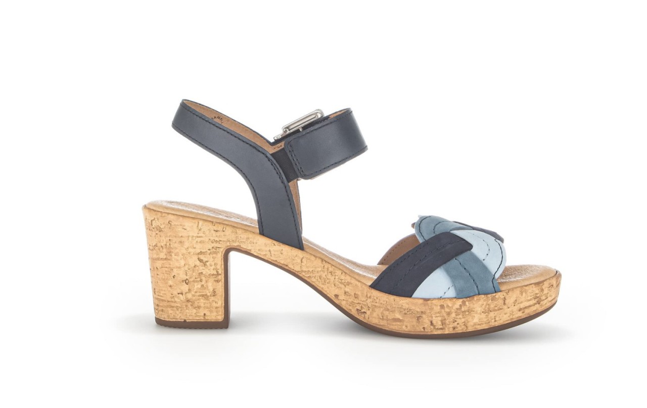 GABOR Plateau Sandalen blau
