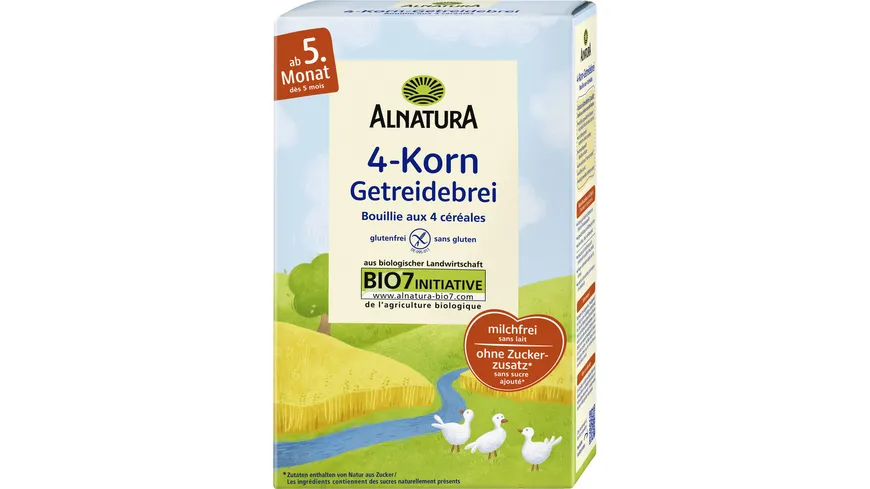 Alnatura Bio 4-Korn Getreidebrei 250 g