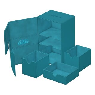 Ultimate Guard Twin Flip`n`Tray 160+ XenoSkin Monocolor - Petrolblau