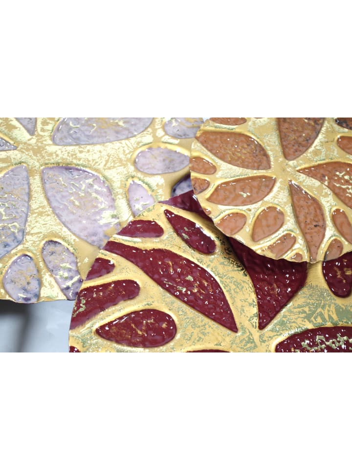 kobolo Metallbild LIFE in Gold günstig kaufen onesize