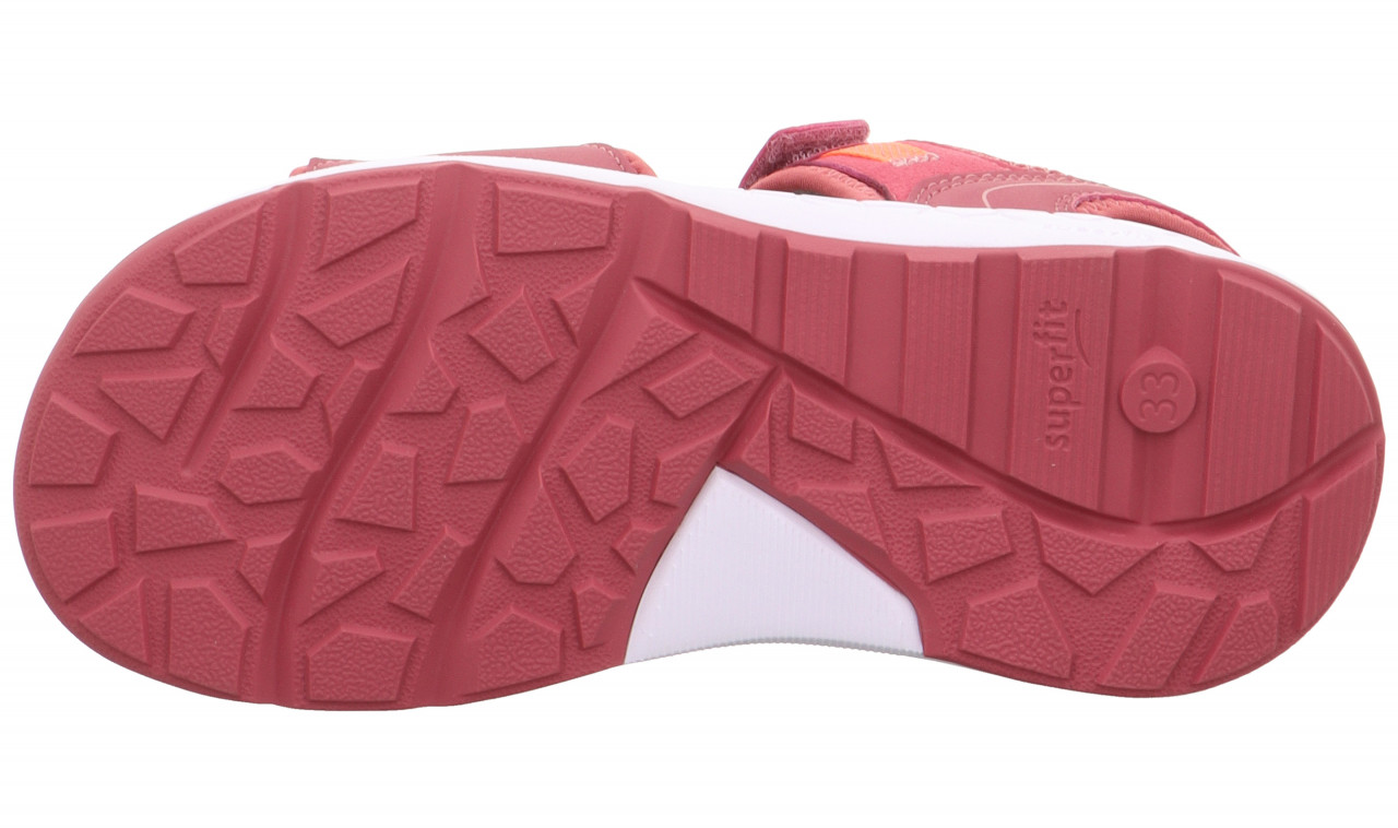 CRISS CROSS - Pink/OrangeSandale mit Klettverschluss