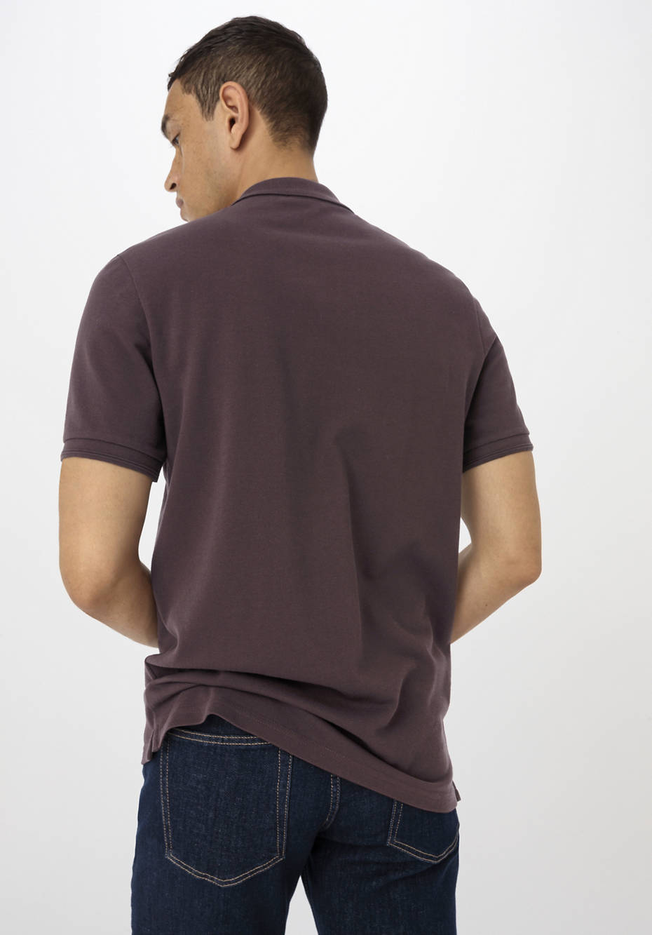 Poloshirt Zwirnjersey aus reiner Bio-Baumwolle