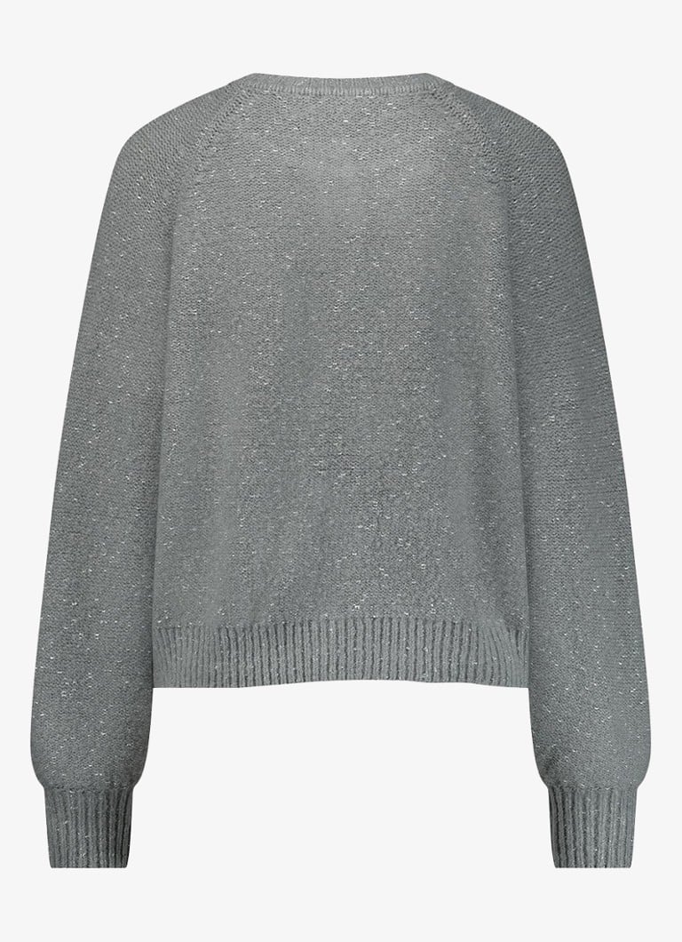 Gilet Kaya in maglia fine di Studio Anneloes con lurex