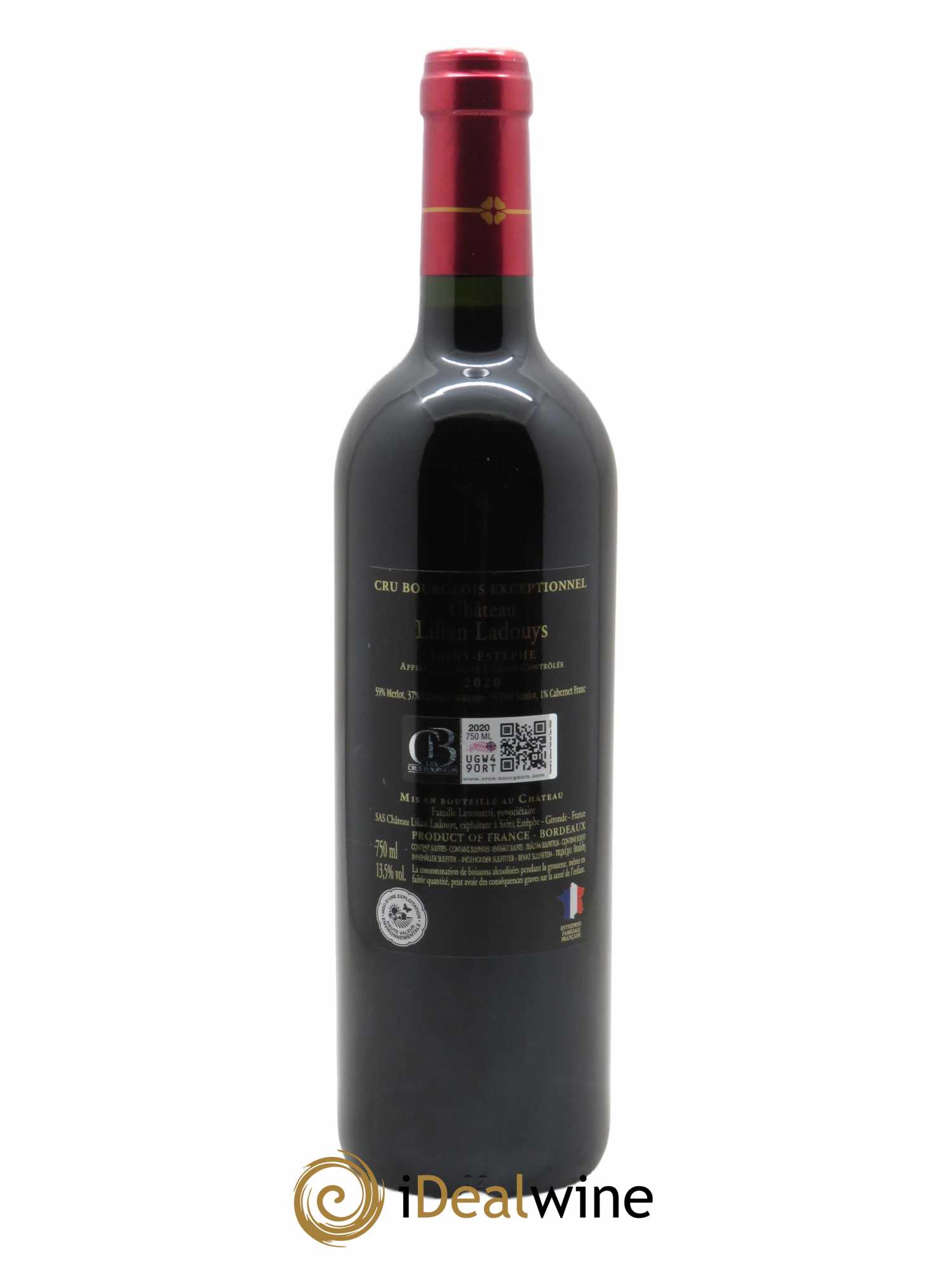 Château Lilian Ladouys Cru Bourgeois  2020 - Lot de 1 Bouteille