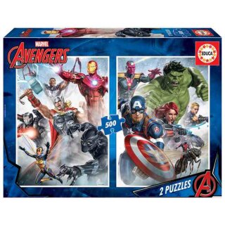 Puzzle: Marvel Mania (2 x 500 Teile)