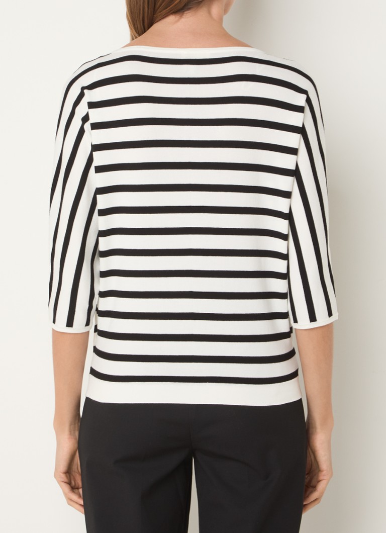 Phase Eight Cristine fine-knit top with stripe print