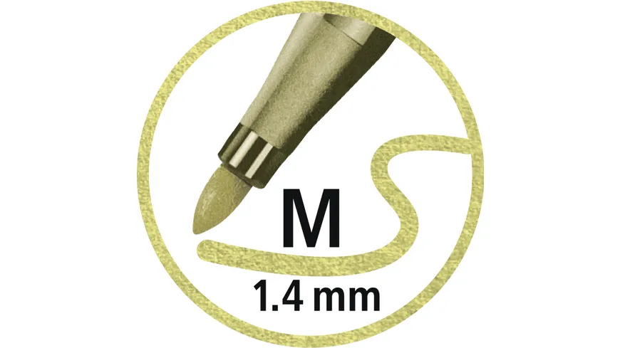 STABILO® Premium Metallic-Filzstift - STABILO Pen 68 metallic - Einzelstift - metallic blau metallic blau