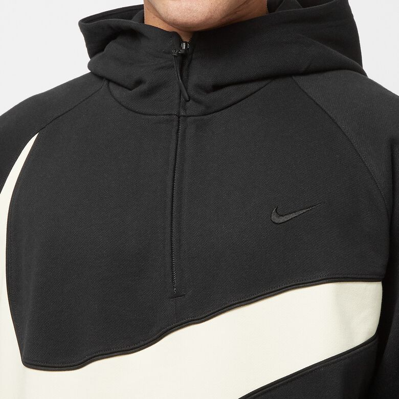 NIKE Swoosh Half-Zip Fleece Hoodie black