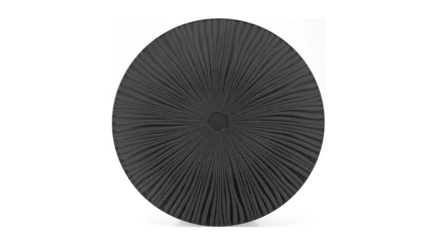 CreaTable Teller flach Vesuvio Ø27cm Schwarz