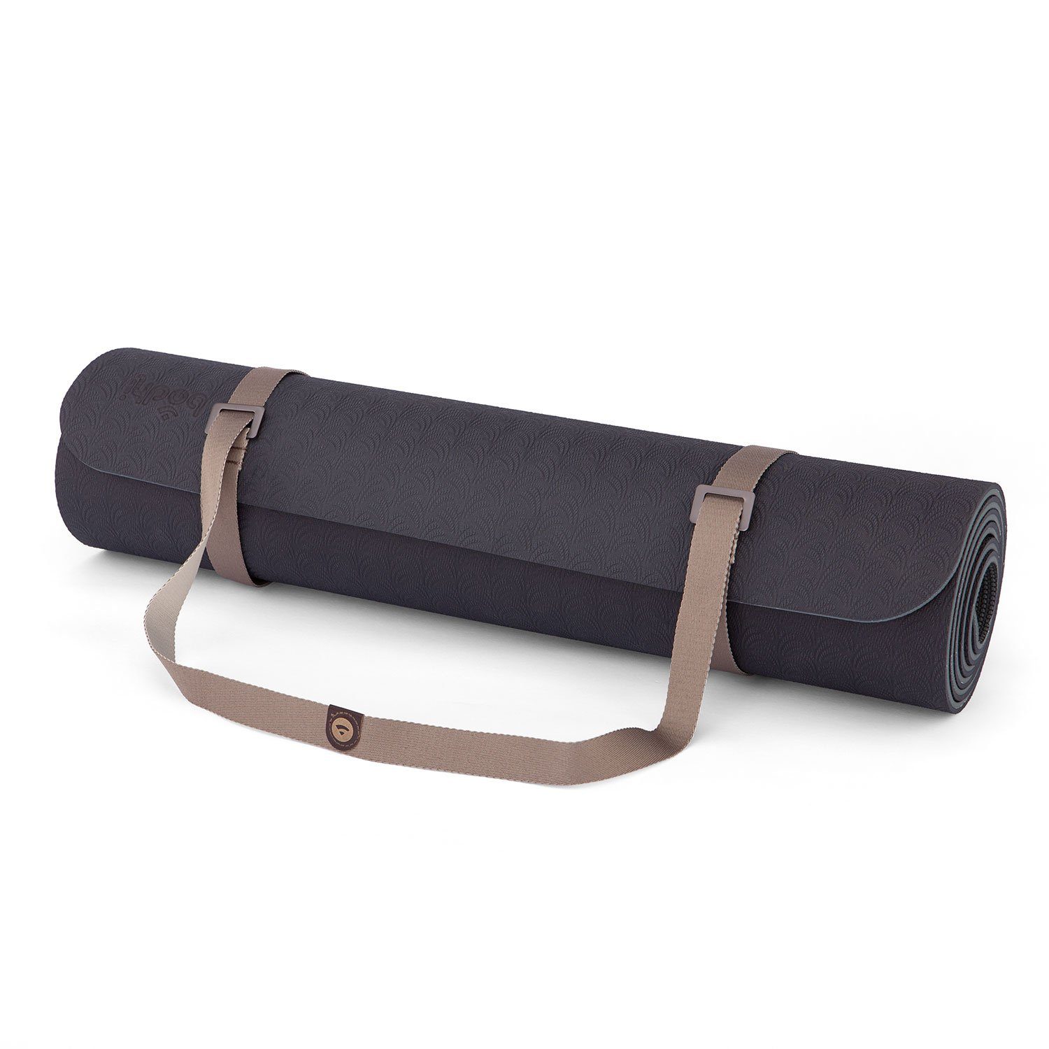 bodhi Yogamatte Zweifarbiger Yogamatten-Tragegurt grau