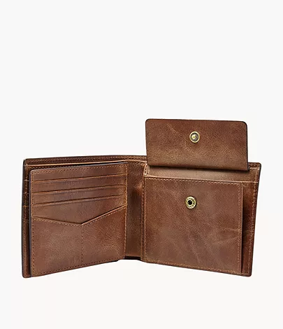 Fossil Bifold Derrick RFID Münzfach groß
