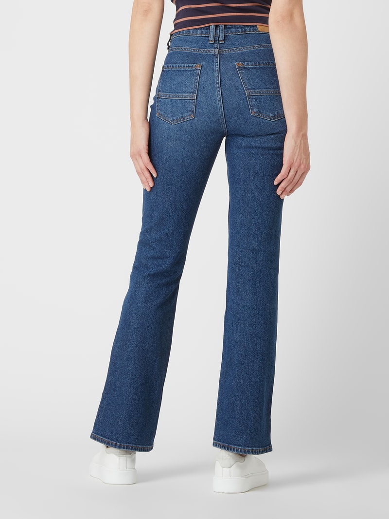 Bootcut Jeans mit Stretch-Anteil in blau