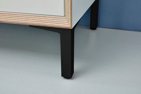 Müller SMALL LIVING Möbelfuß VERTIKO PLY, (Set, 4), passend zu den Regalelementen VERTIKO PLY