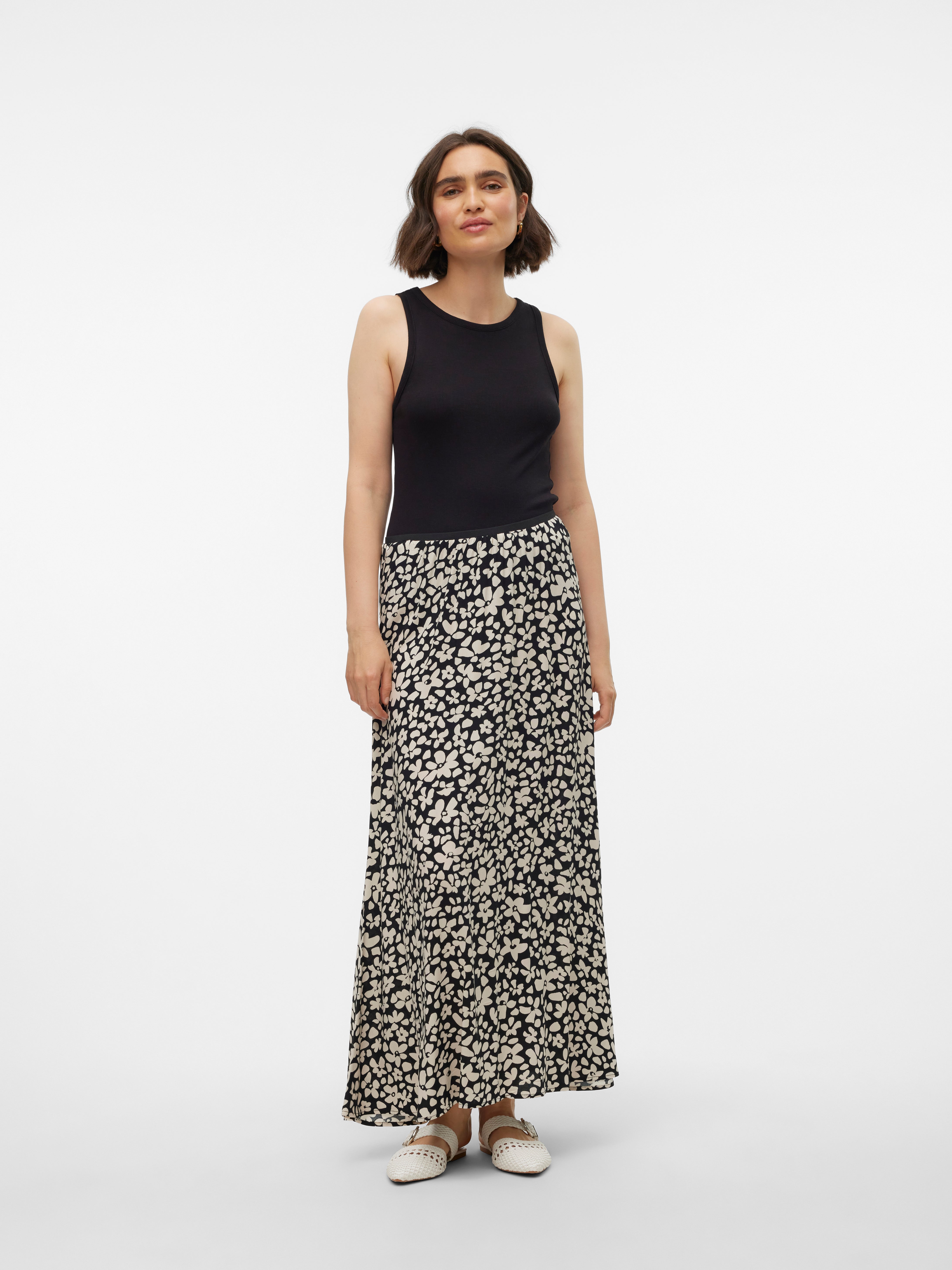VMALBA Mittlere Taille Langer Rock