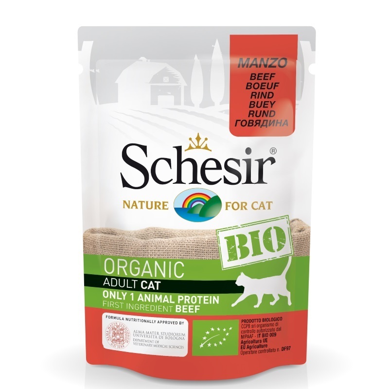 Schesir Nassfutter Schesir BIO 16x85g Rind