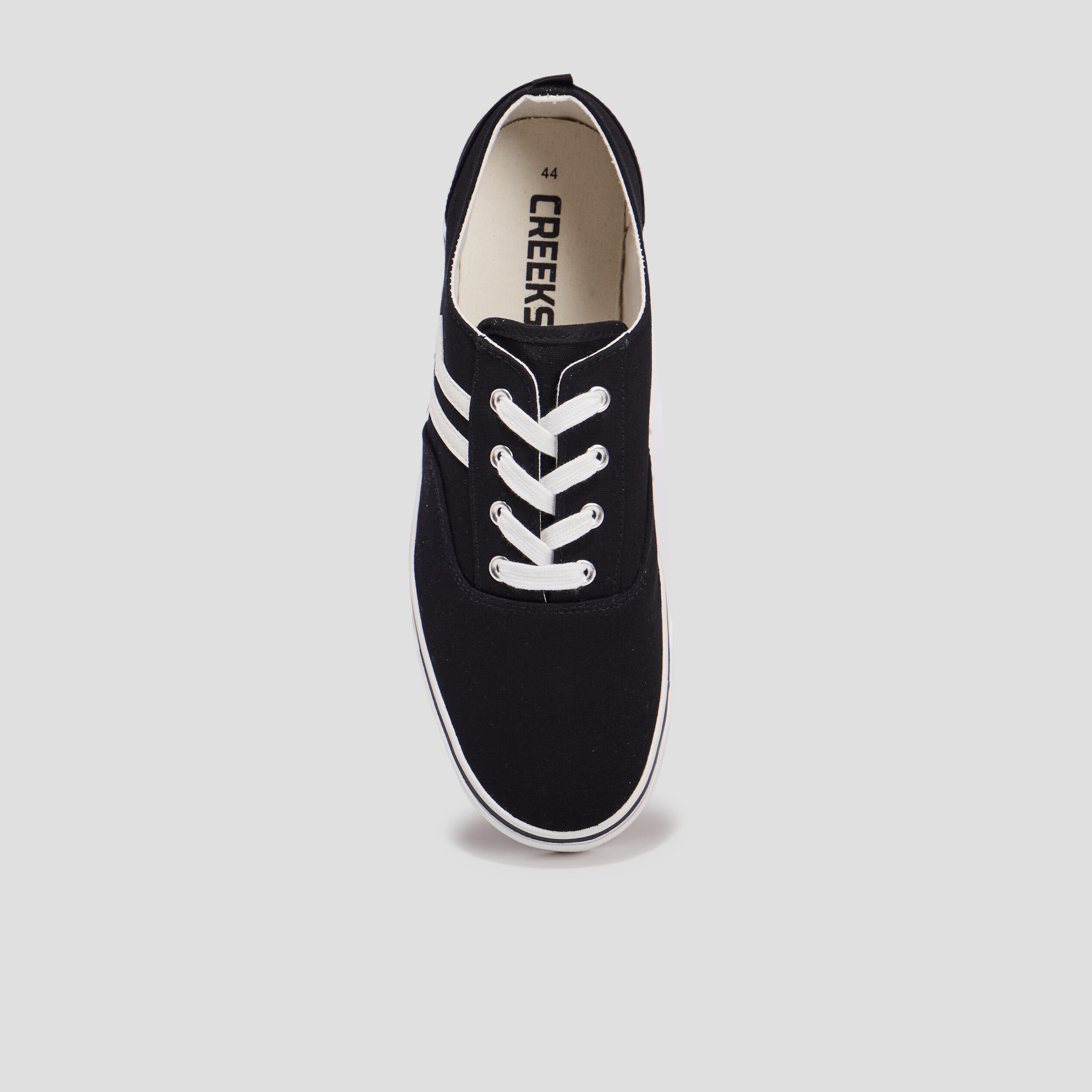 Tennis en toile à lacets Creeks noir homme | La Halle