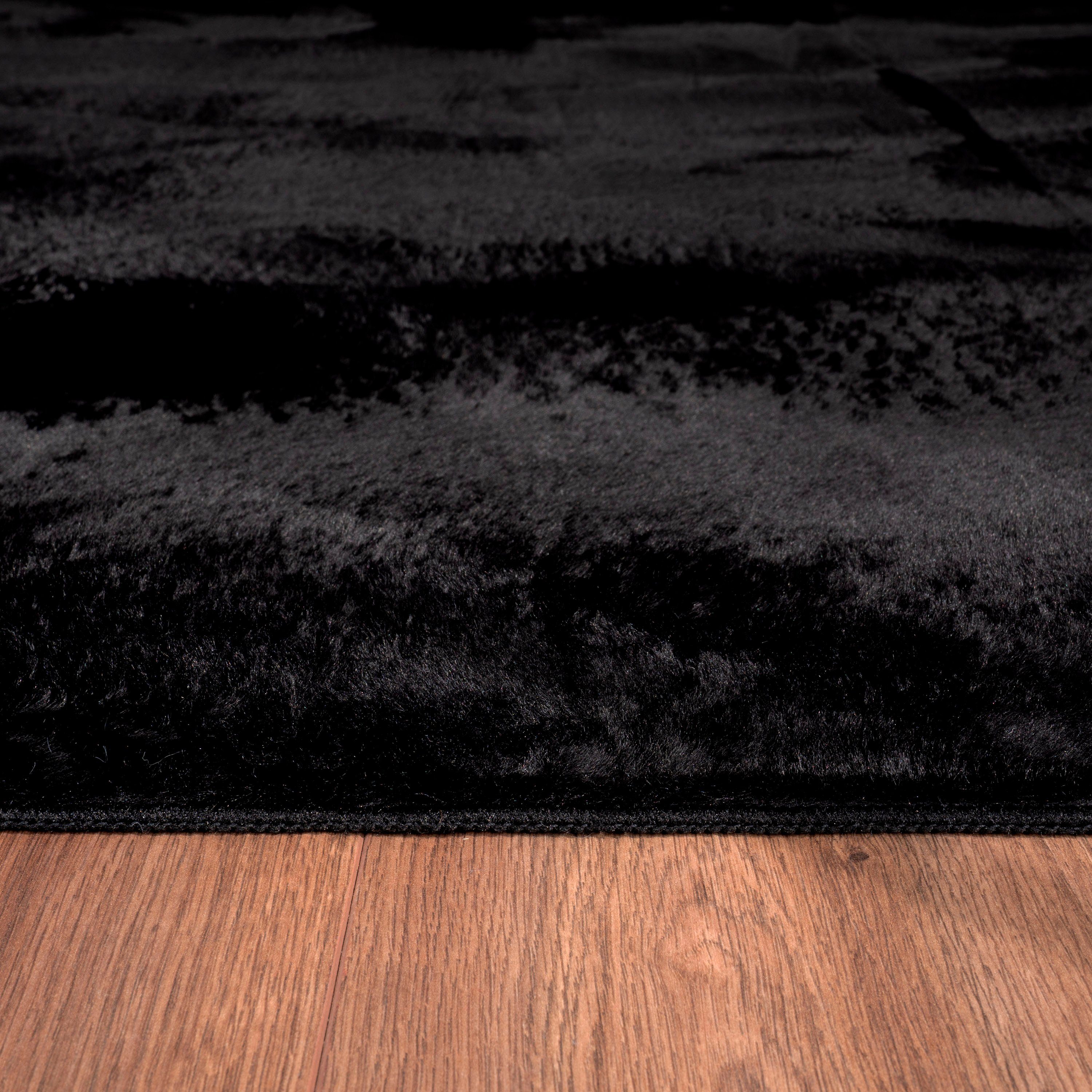 Fellteppich Kunstfell Soft 380, Paco Home, rechteckig, Höhe: 19 mm, Langflor, Kuschelteppich - besonders weich, Uni-Farben