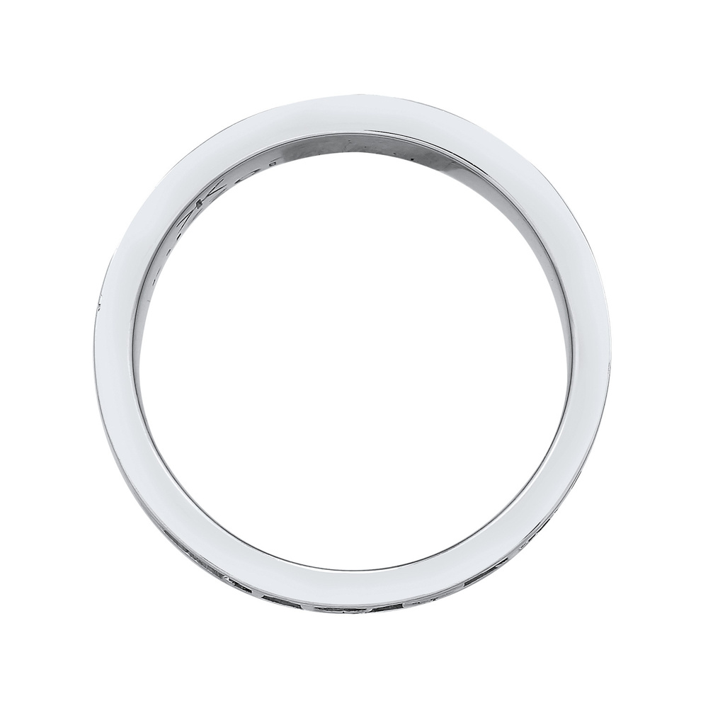 KUZZOI KUZZOI Bague Hommes ruban écriture massive en argent sterling 925 Bague