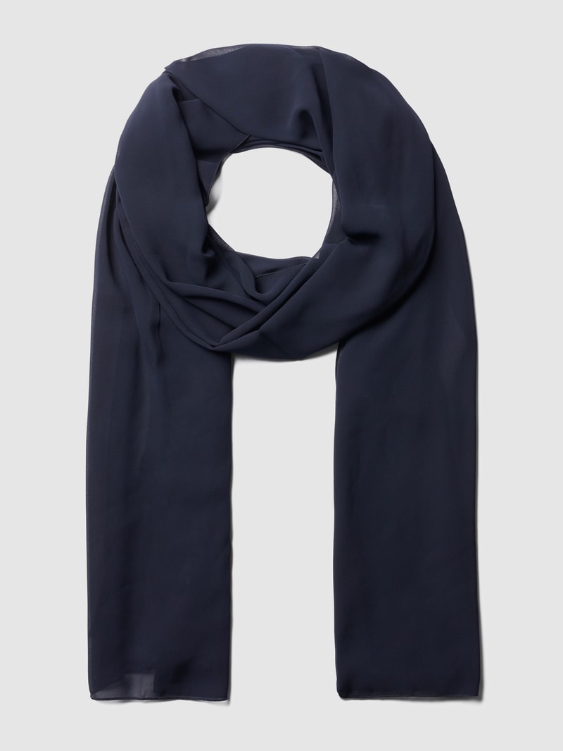 Stola aus Chiffon in marineblau meliert