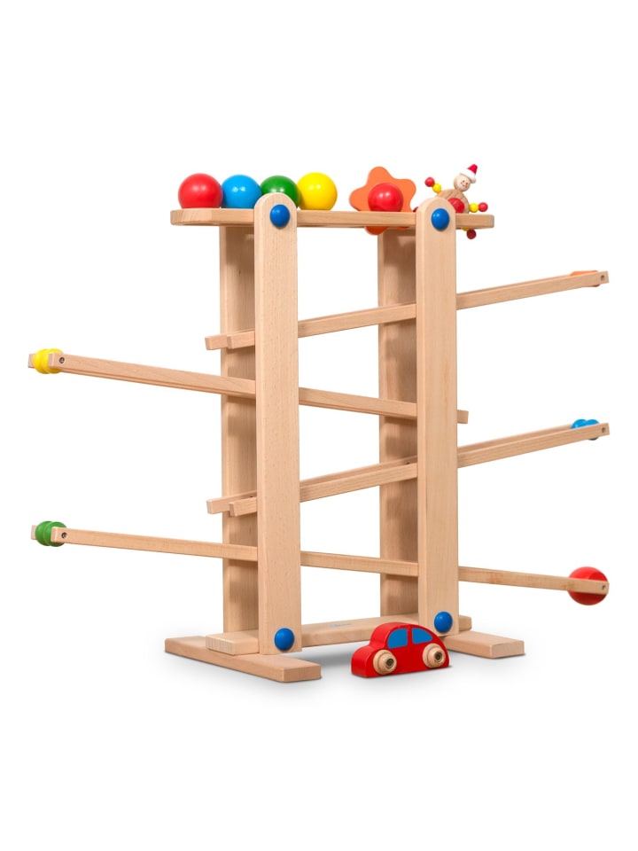 Coemo Kugelbahn Holz 7 mobile Teile in Natur günstig kaufen onesize