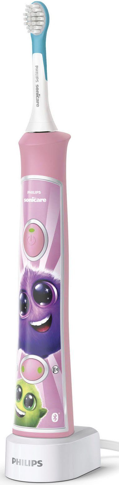 Philips Sonicare Elektrische Kinderzahnbürste HX6352/42, Aufsteckbürsten: 2 St., mit interaktiver Zahnputz-App