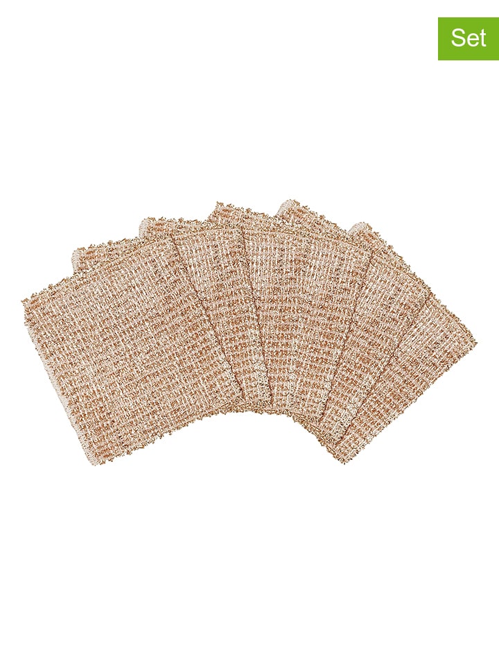 Wenko 6er-Set: Waschlappen in Beige - (B)16 x (T)13 cm günstig kaufen onesize