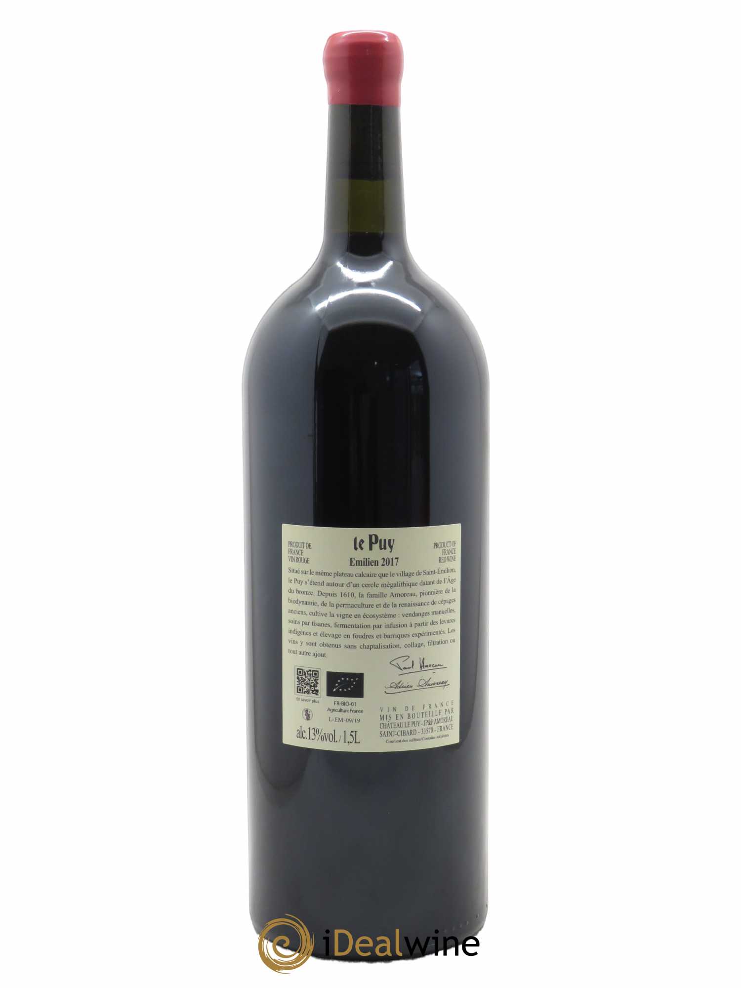 Le Puy - Cuvée Emilien  2017 - Lot de 1 Magnum