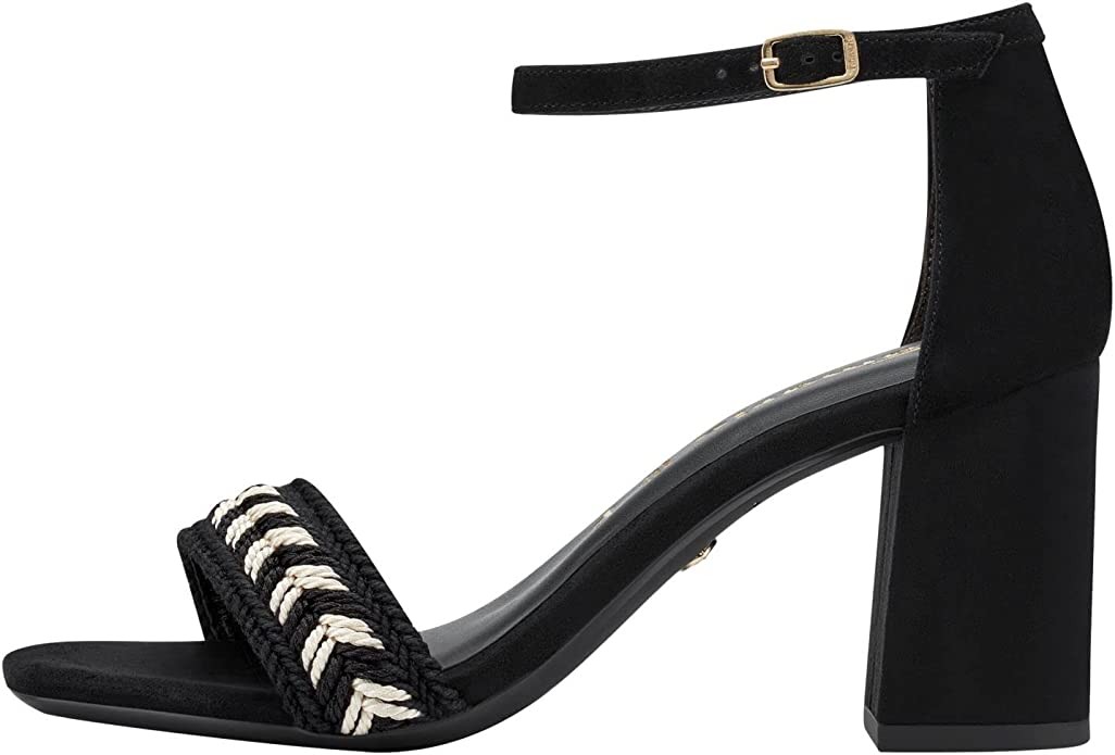 TAMARIS Riemchen Sandalen schwarz Riemchensandalette, Schwarz
