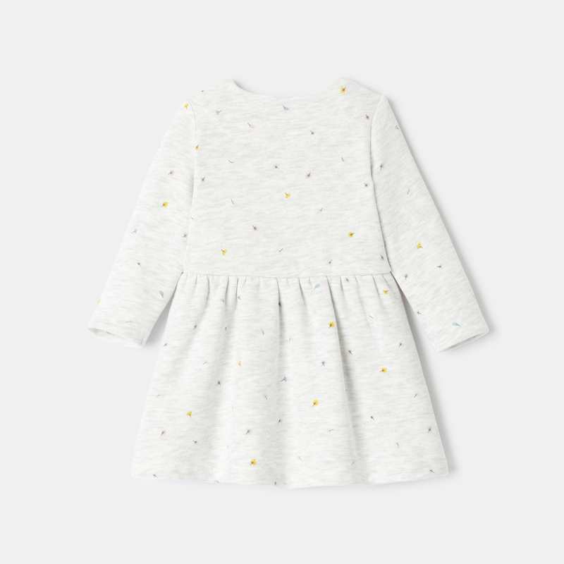 Robe en molleton imprimé blanche naissance Absorba