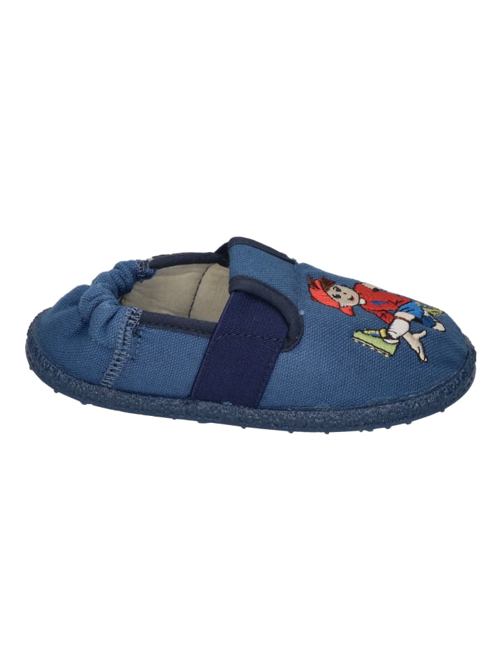 NANGA Hausschuhe FUSSBALLER 2.0 in blau günstig kaufen