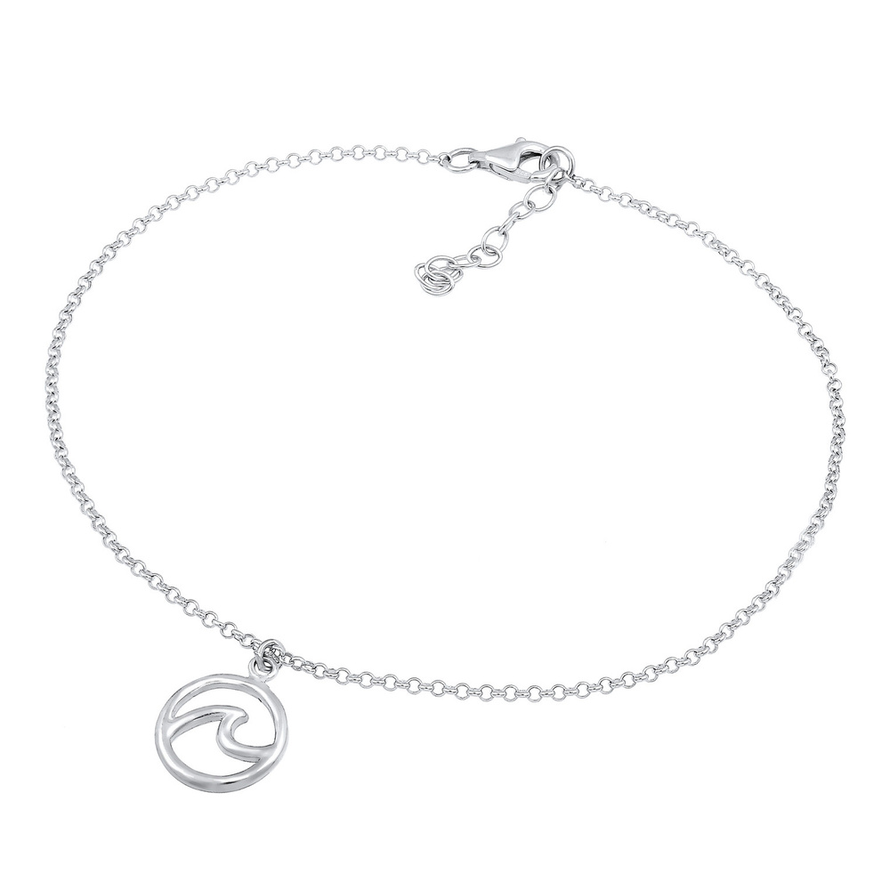 Elli Elli Bracelet de Cheville Maritime Bienveillant Bracelet Femme-(925/1000) Argent Bijoux