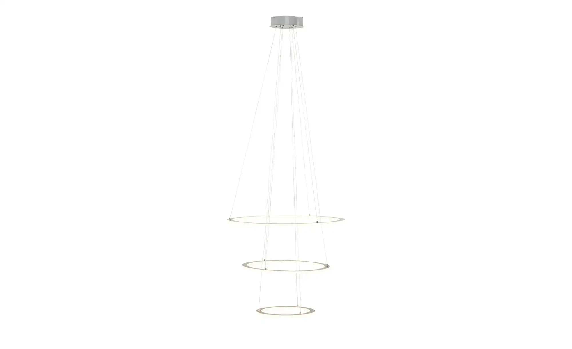 Trio LED-Pendelleuchte, Nickel-matt, `Ringe`