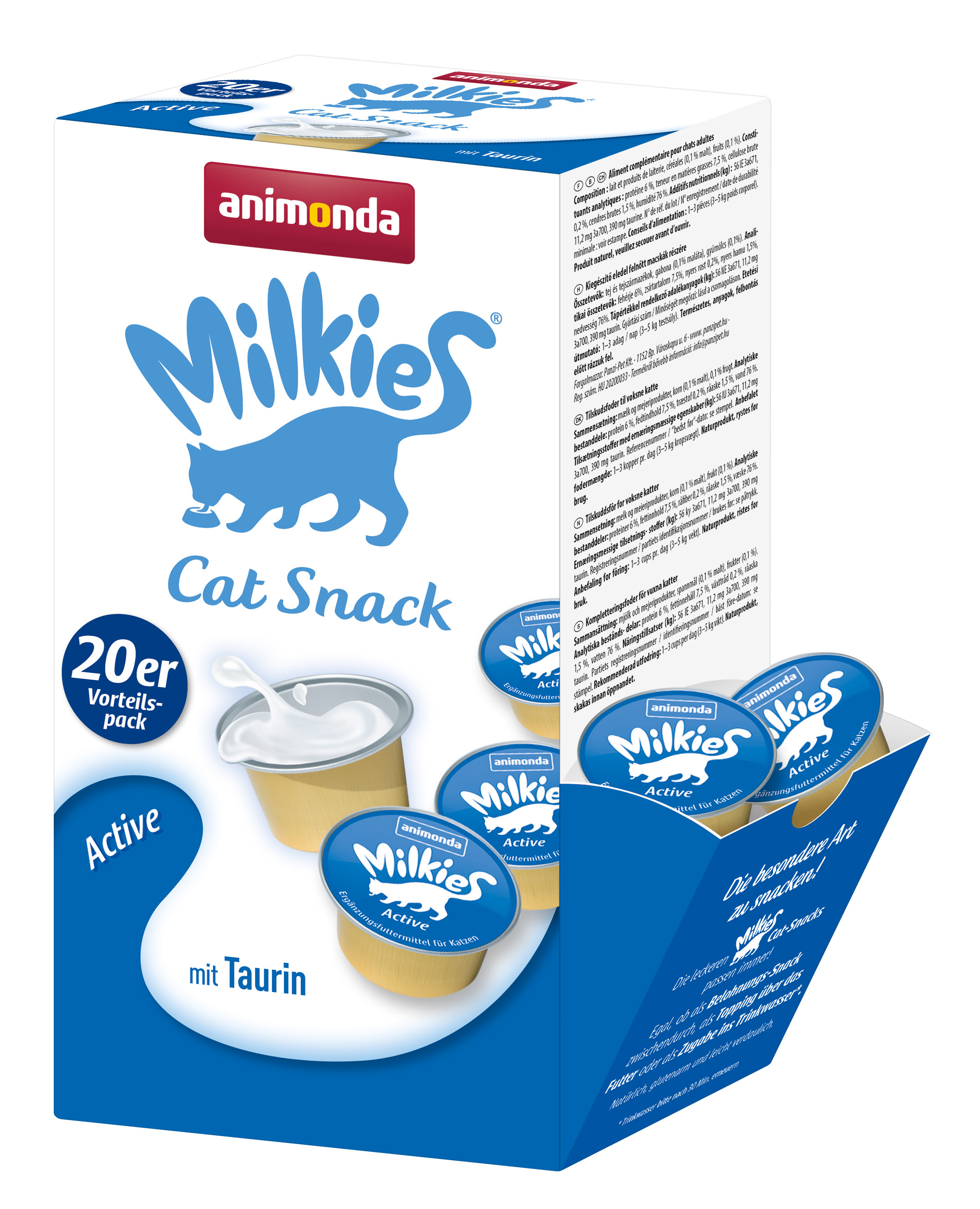 Animonda Snacks Animonda Milkies 20x15g Active