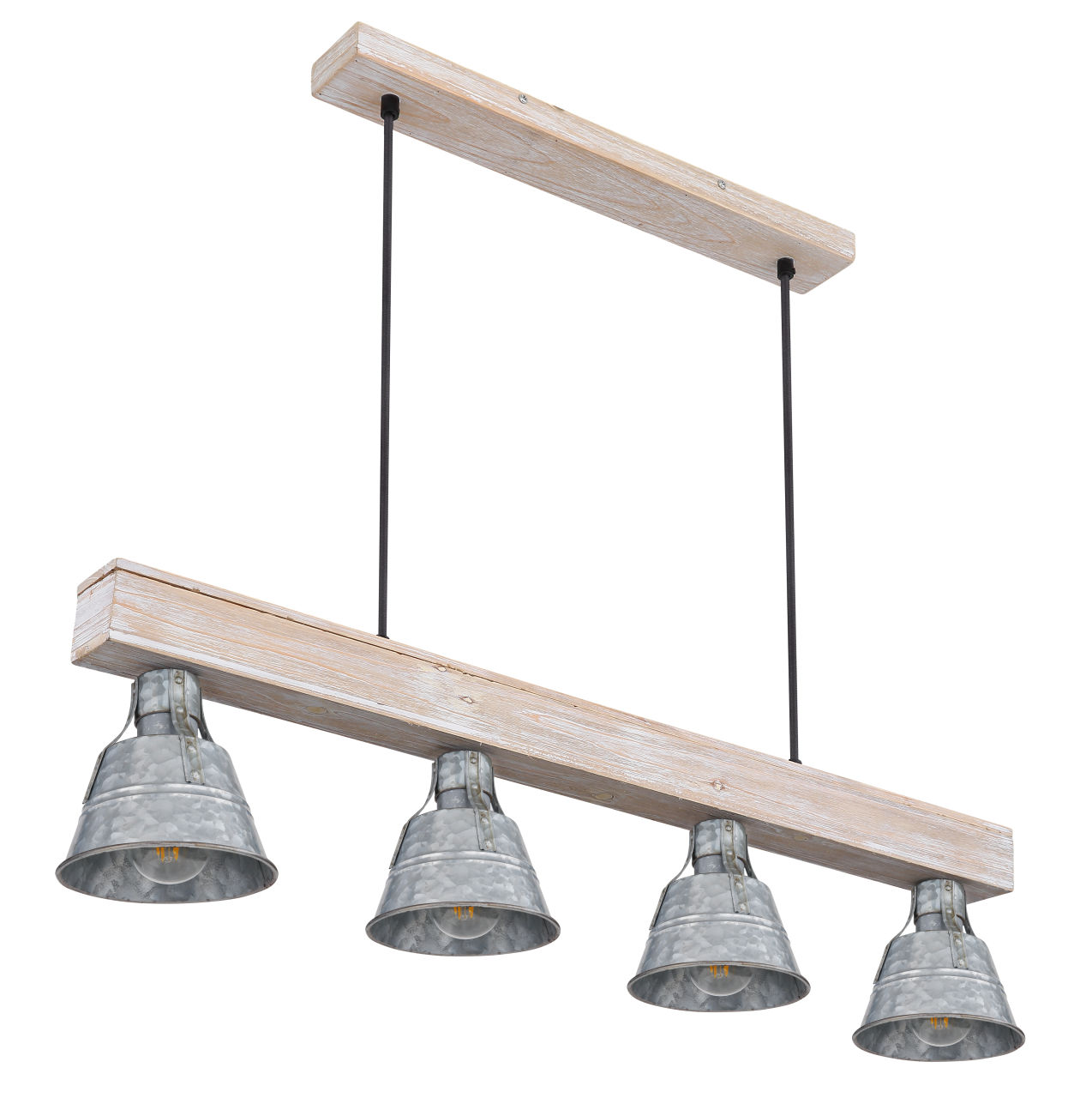 Globo Lighting - GÜNTHER I - Hängeleuchte Metall antik Dekorstanzungen, 4x E27