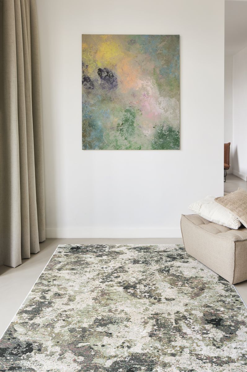 Webteppich Exellenza Weiß-Grün 160 x 230 cm
