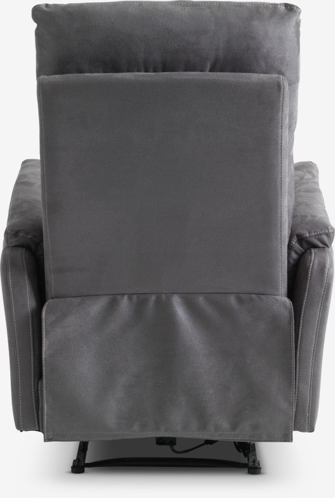 Fauteuil inclinable électrique ABILDSKOV, gris, simili cuir