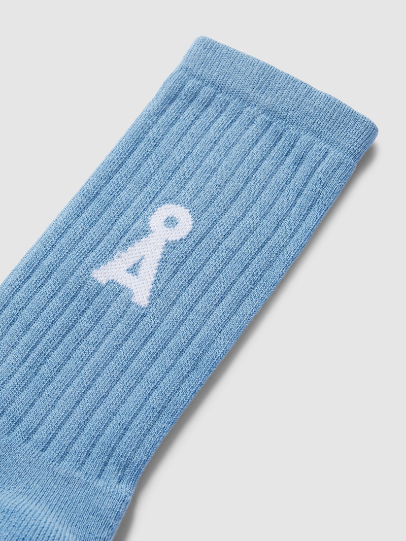 Socken mit Label-Details Modell 'SAAMUS BOLD' in hellblau