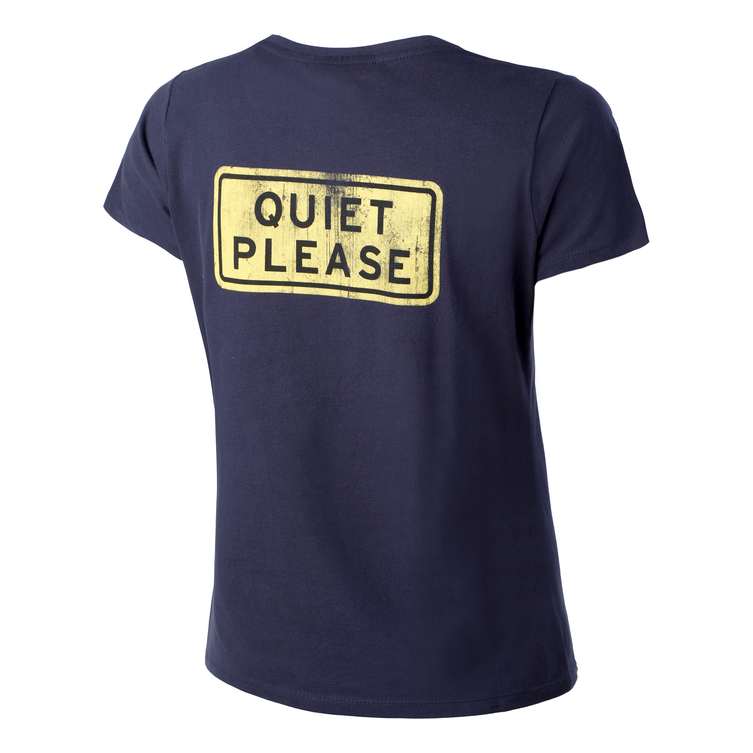 Australia Road Sign T-Shirt Damen - Dunkelblau, Gelb