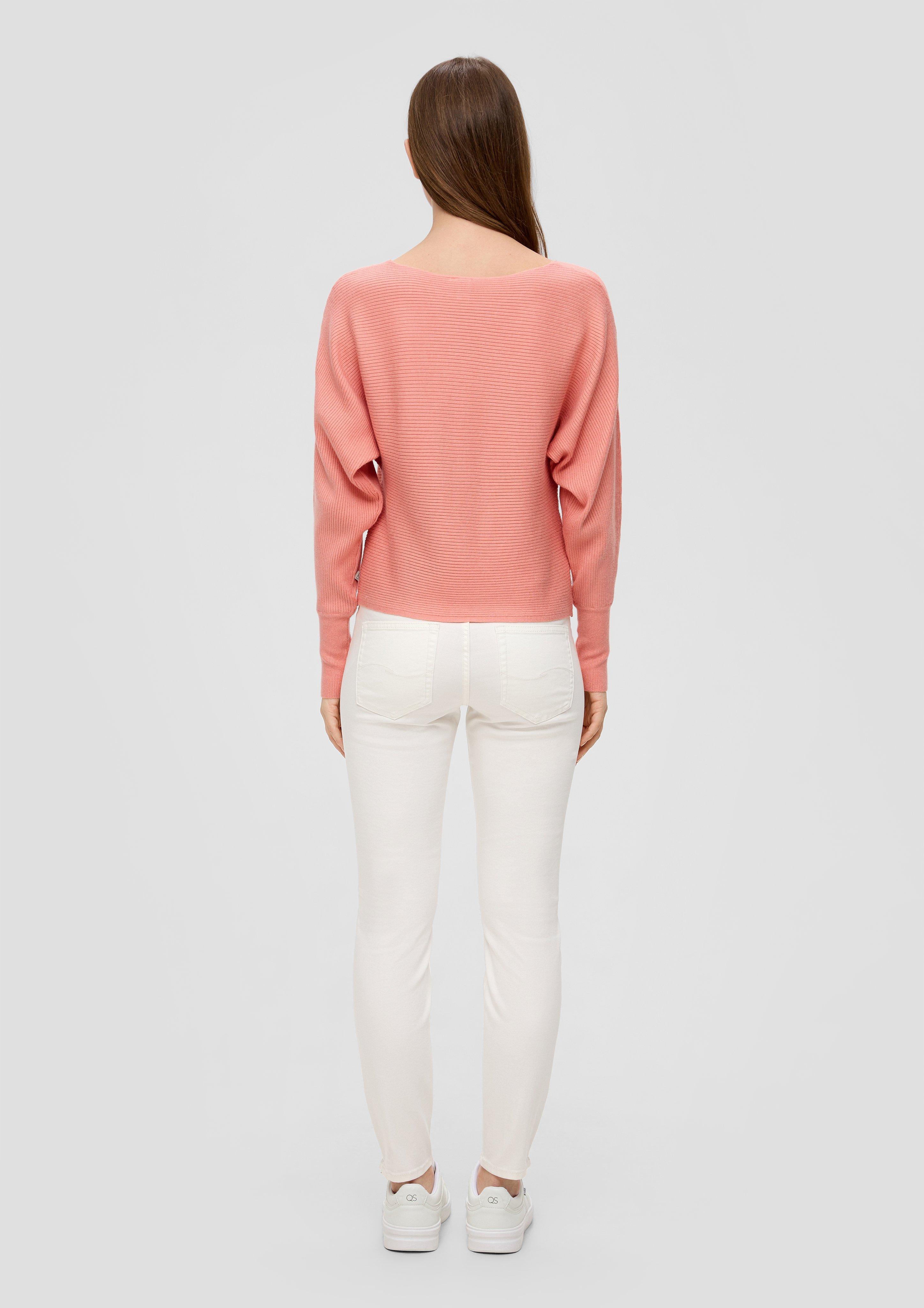 Rippstrickpulli mit Fledermausarm  2144100-2108