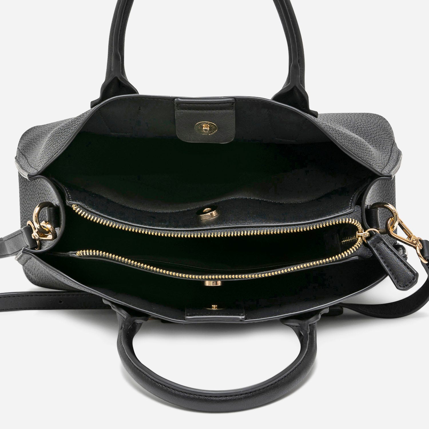 Sac à main noir grené