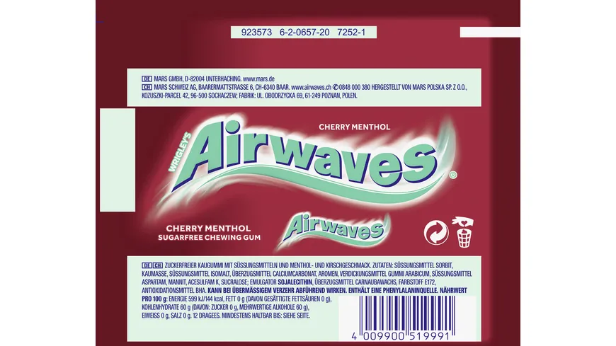Wrigley's Airwaves® Cherry Menthol