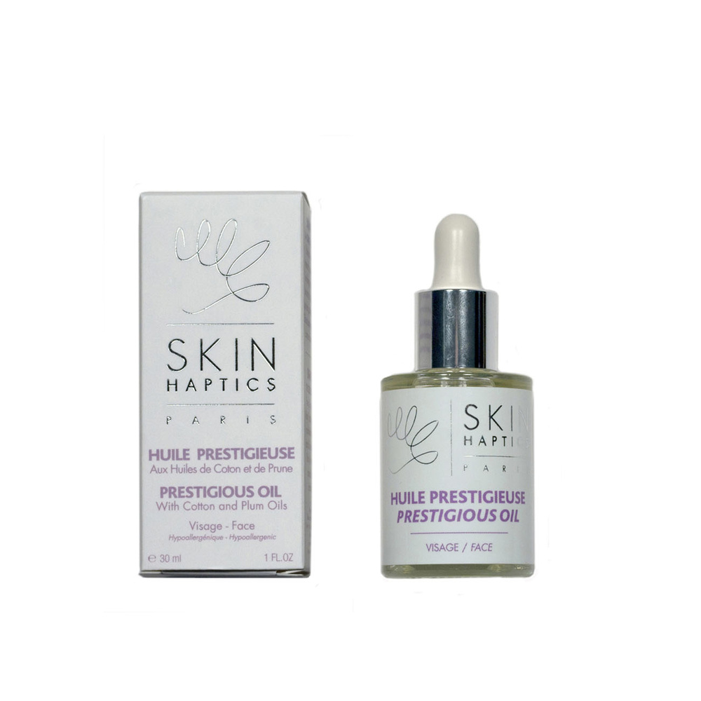 skinhaptics Huile Prestigieuse aux huiles de coton et de prune Huile sèche visage