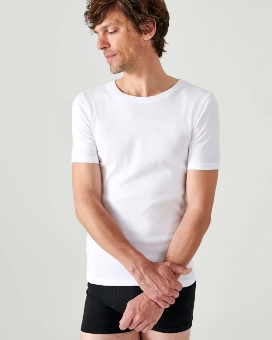 Lot de 2 tee-shirts Essential col rond, manches courtes