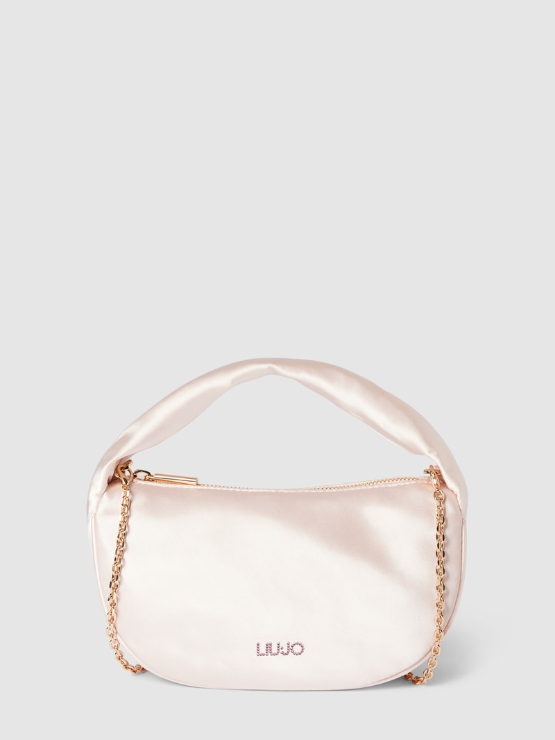 Handtasche mit Label-Detail Modell 'Gidth' in rosa