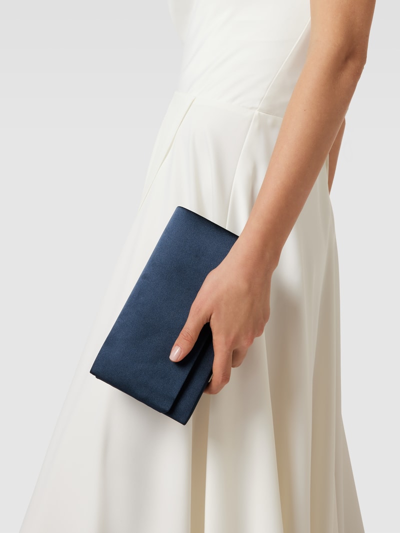 Umhängetasche aus Satin in marineblau