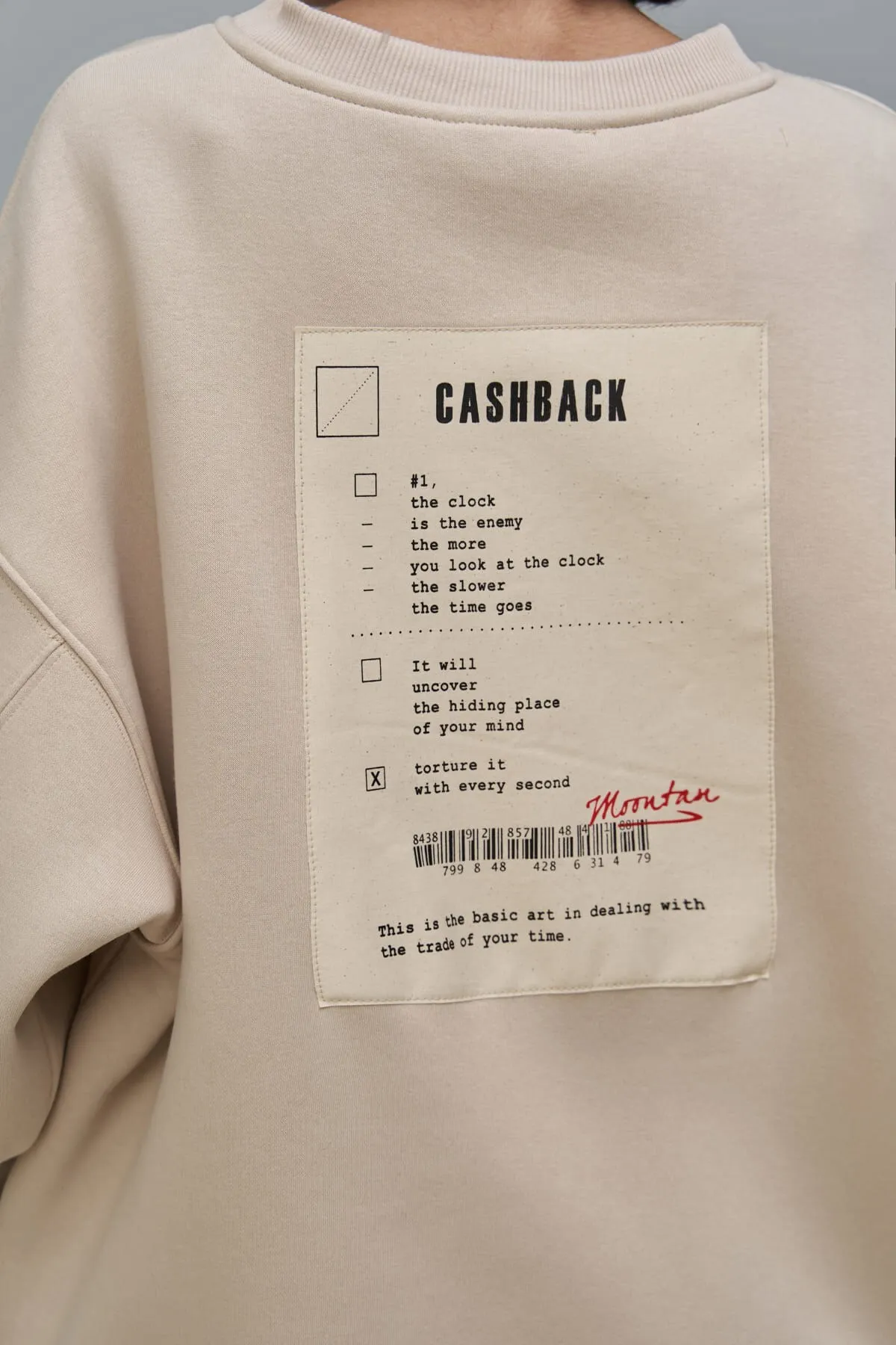 MAİ COLLECTİON  Cashback Bone Oversize-Sweatshirt